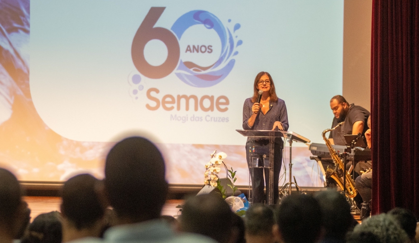 Prefeita destacou importância de investimentos em saneamento para saúde pública e reforçou que Semae é patrimônio de Mogi das Cruzes (Divulgação/PMMC)