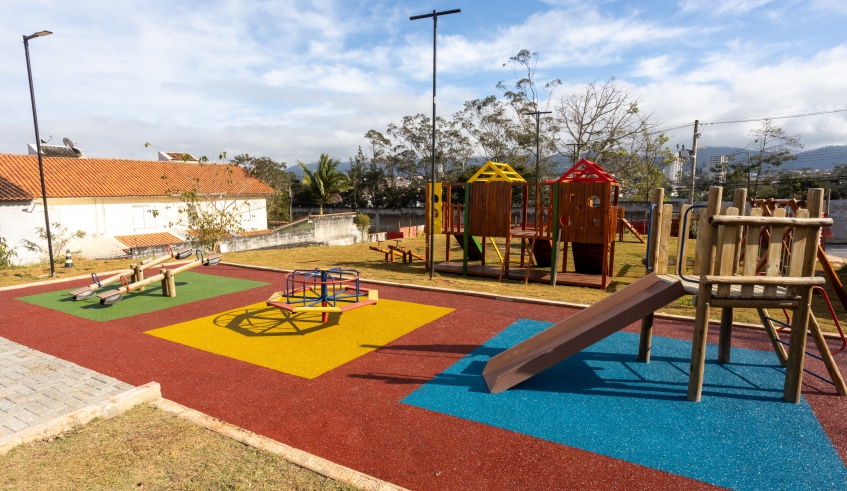 Praça Kaizuka foi totalmente recuperada pela Prefeitura de Mogi das Cruzes e será um espaço para a prática de atividades esportivas e de lazer para a população (Divulgação/PMMC)