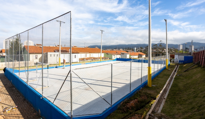 Praça Kaizuka foi totalmente recuperada pela Prefeitura de Mogi das Cruzes e será um espaço para a prática de atividades esportivas e de lazer para a população (Divulgação/PMMC)