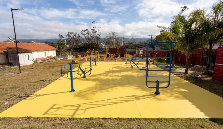 Praça Kaizuka foi totalmente recuperada pela Prefeitura de Mogi das Cruzes e será um espaço para a prática de atividades esportivas e de lazer para a população (Divulgação/PMMC)