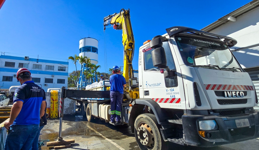 Manutenção preventiva tem como objetivo garantir bom funcionamento das unidades operacionais da autarquia (Foto: Julio Nogueira/Semae)