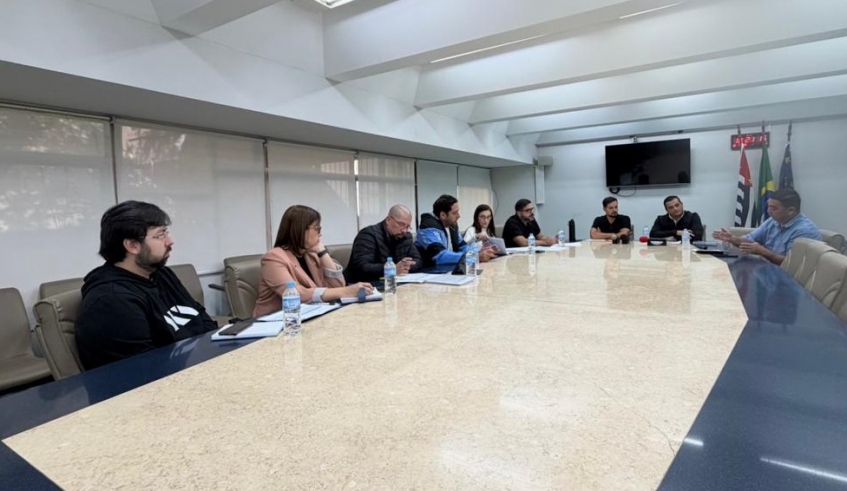 Secretário Fred Abib e membros do Cosema apresentaram detalhes sobre os projetos da Lei de Incentivo ao Desporto (Lide) aos vereadores (Divulgação)
