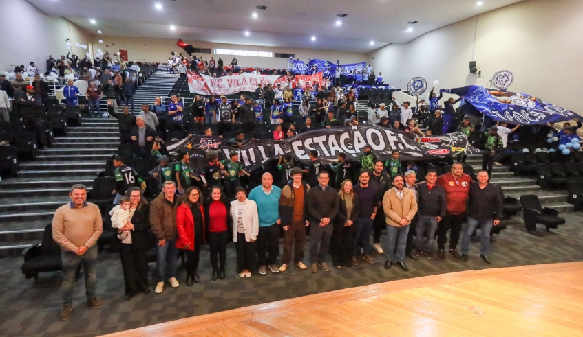 Copa Mogi de Futebol Amador 2026 foi lançada na noite de terça-feira (25/08), em cerimônia no auditório do Cemforpe (Divulgação/PMMC)