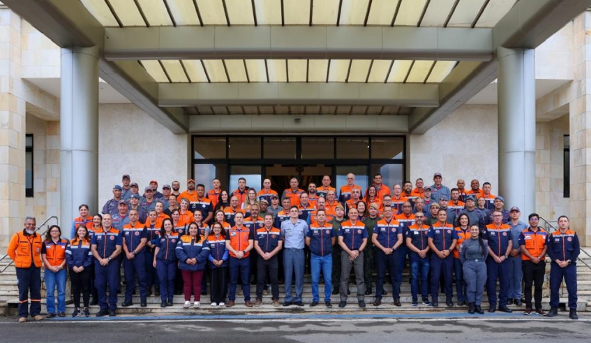 Curso de Especialização de Gestores de Proteção e Defesa Civil teve 15 dias de atividades teóricas e práticas e contou com representantes de 27 municípios (Divulgação)