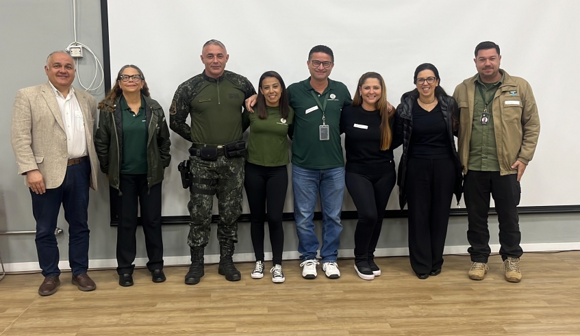 Representantes da Prefeitura, da Fundação Florestal e da Polícia Ambiental participaram do workshop realizado no Prédio II da Administração Municipal (Divulgação/PMMC)