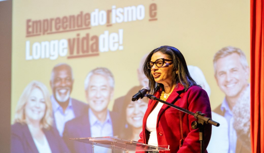 Secretária municipal de Longevidade, Camilla Taceli, falou na abertura do evento