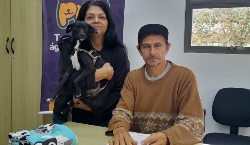 Para adotar um cão ou gato, basta comparecer ao núcleo (Estrada de Santa Catarina, 2540, em Cezar de Souza) e apresentar RG, CPF e comprovante de residência (Divulgação/PMMC)
