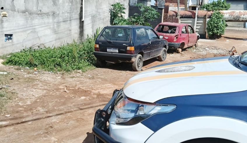 Veículo havia sido furtado na região do Centro Cívico e foi localizado pela Guarda Civil Municipal na Avenida Líbano, no distrito de Jundiapeba (Divulgação/PMMC)