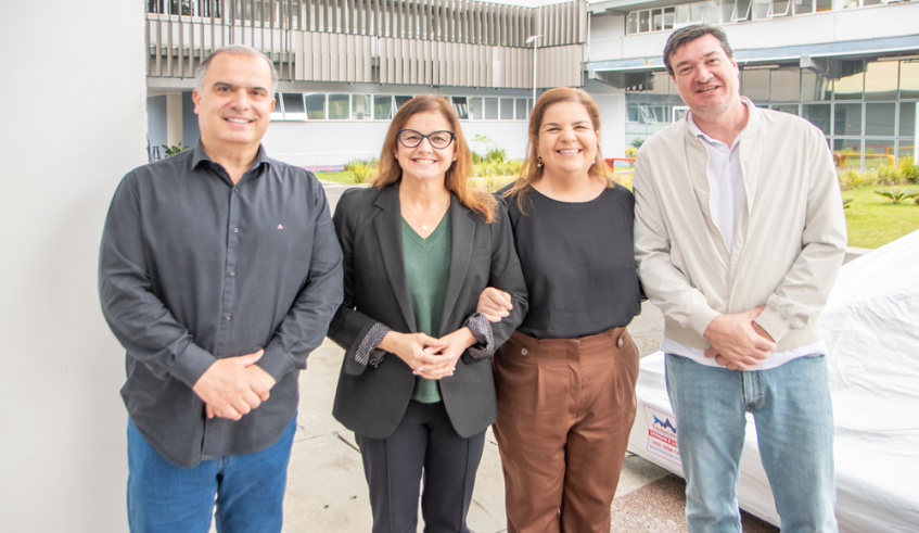 Téo Cusatis, Mara Bertaiolli, Rebeca Barufi e Luiz Bot (Divulgação/PMMC)