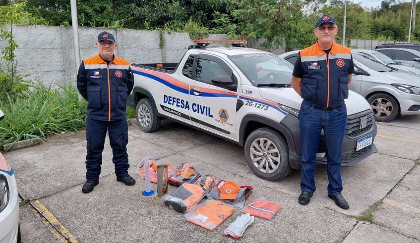 Defesa Civil de Mogi das Cruzes participou da Oficina Preparatória El Niño e recebem equipamentos que serão utilizados durante a operação (Divulgação/PMMC)